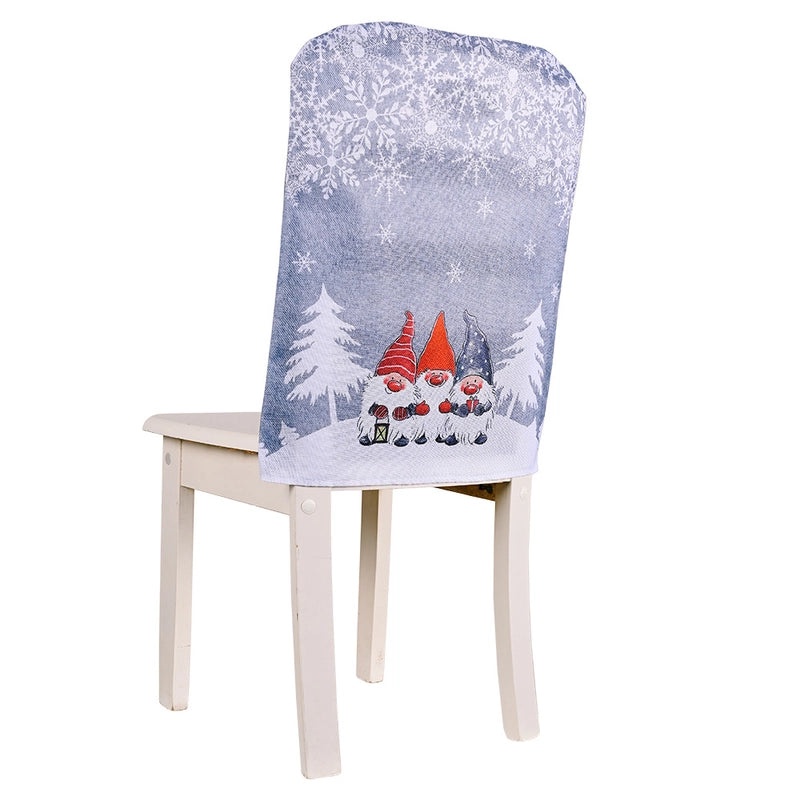 Christmas Santa Claus Snowflake Chair Cover Party Decoration Nonwoven Christmas Table Decor|Holiday Party Supplies