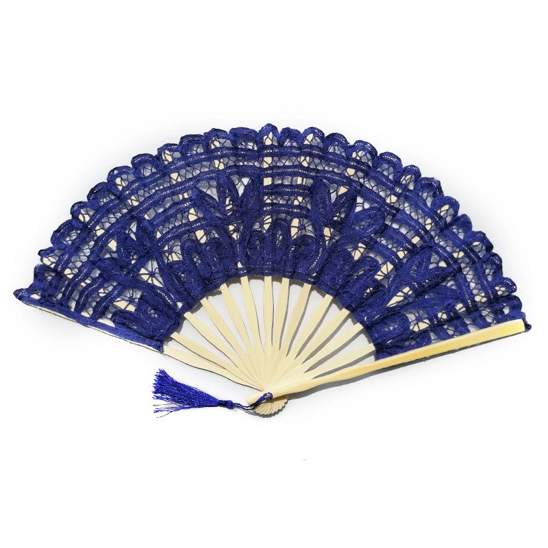 Vintage Bamboo Lace Folding Hand Fan 1 Piece|Accessories & Fashion