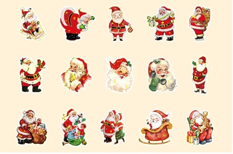 Christmas Cartoon Party Decorative Stickers Set 30PCS|Home & Living > Party Supplies > Decorations