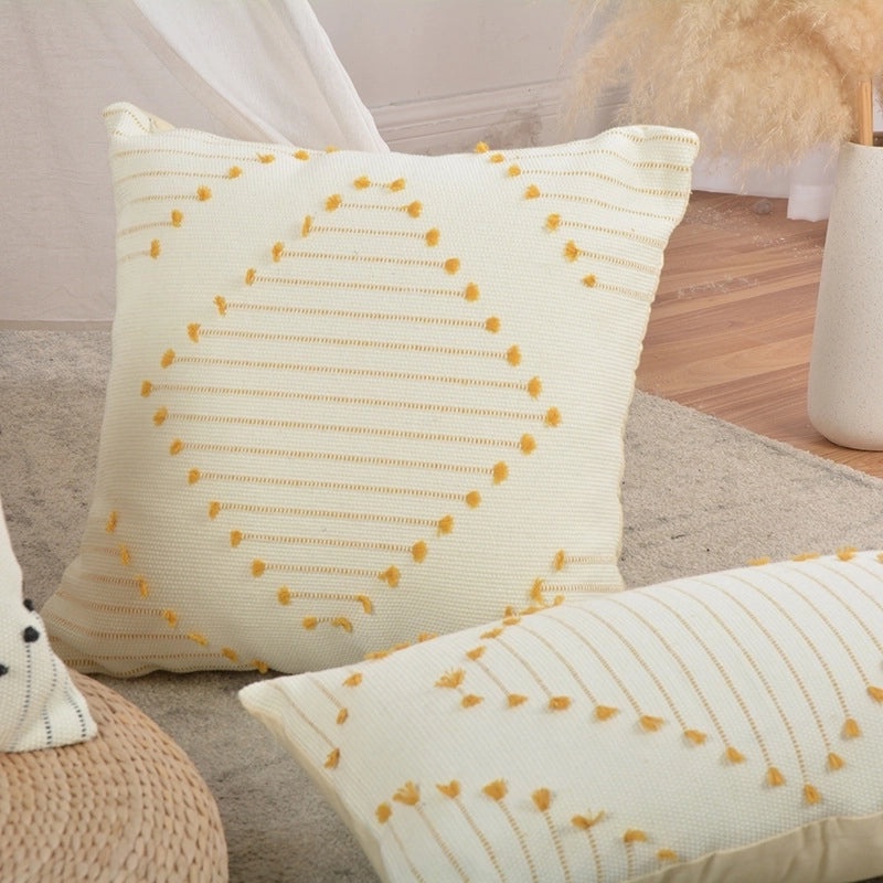 Vintage Striped Tufted Cushion Cover|Home Decor Pillows