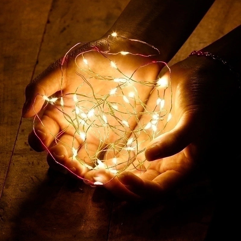 Sleek Solid Color Indoor Party String Lights for Home Decor|Home Decor & Lighting