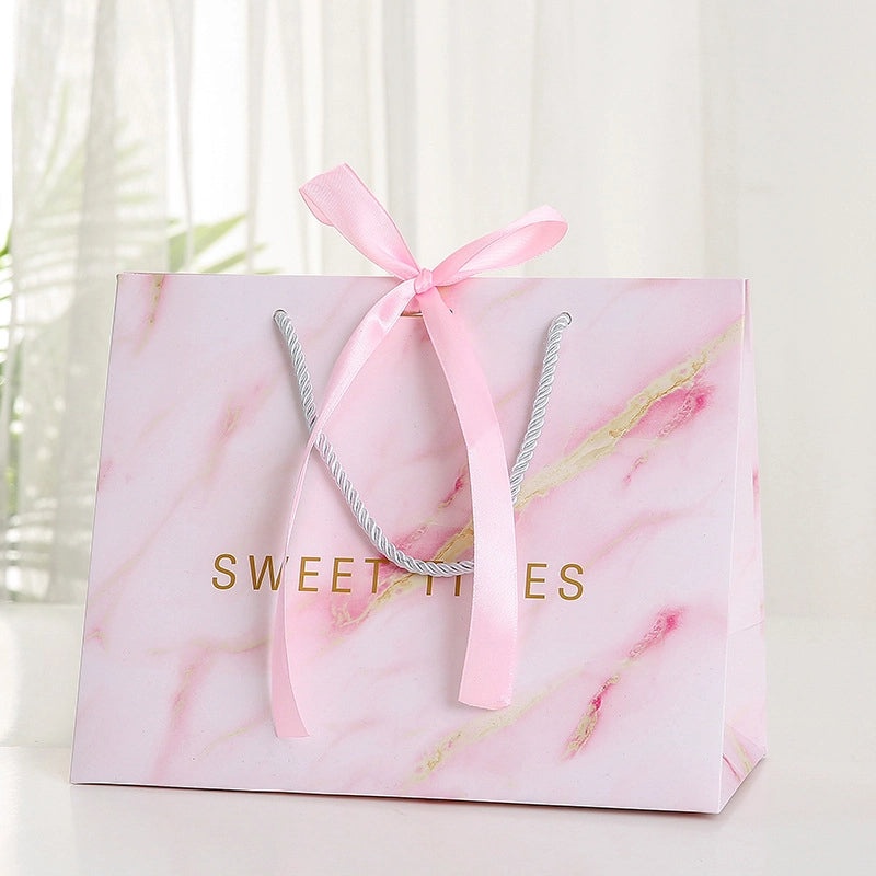 Nordic White Letter Cardboard Gift Bags for Party Festival Wrapping | Party Supplies