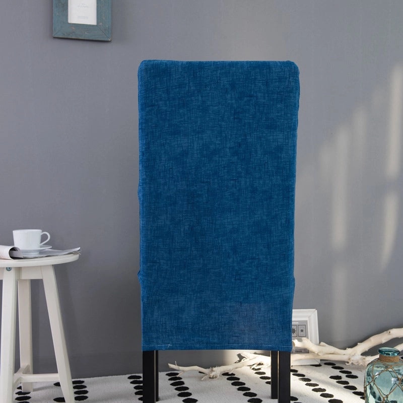 Elastic One-piece Chair Cover Full Hotel Dining Chair Back Protector Simple Slipcover|Home & Living Chair Covers
