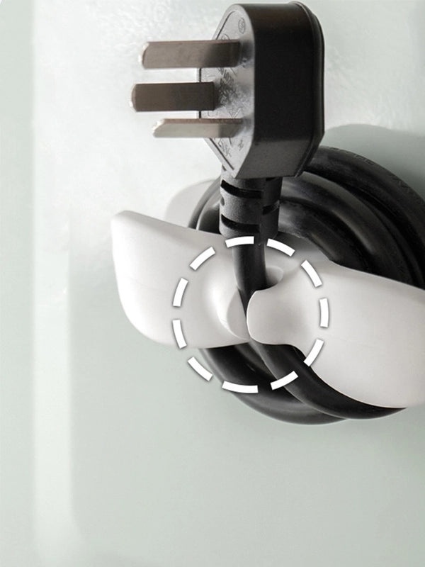 Stylish Solid Color Plastic Wire Organizer for Home and Office|Storage & Organization