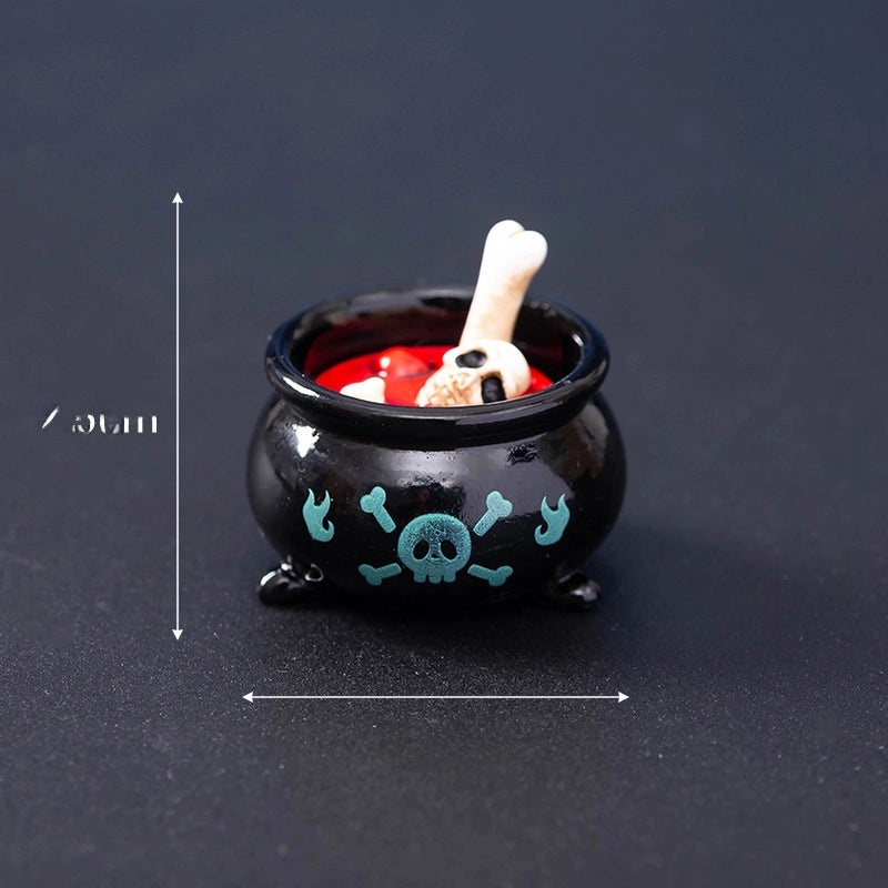 Halloween Mini Resin Skull & Mummy Ornaments Ghost Decorations for Home Desktop Creative Horror Festival|Halloween Decorations