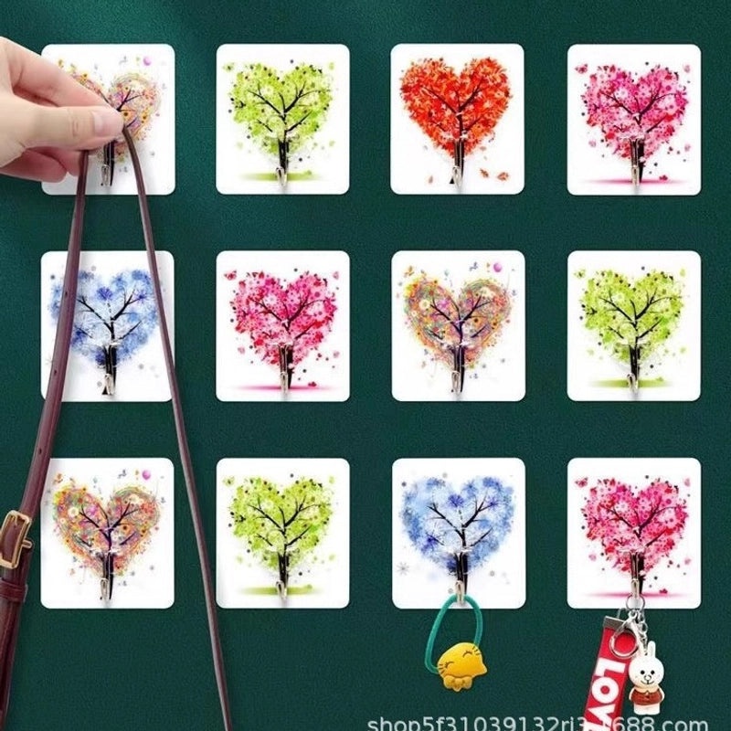 Strong Transparent Adhesive Hook Punch-Free Seamless Load-Bearing Kitchen Hook | Home Organization