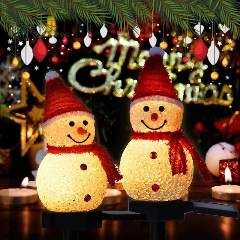 Cute Christmas Snowman Resin Night Light for Indoor Party Decor|Home Decor & Lighting