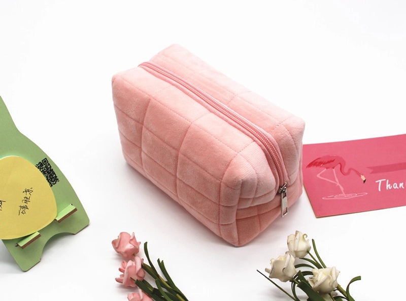 Japanese Style Pillow Pencil Case Large Capacity Cosmetic Bag for Women Student Stationery Storage|Cosmetic Bags & Cases