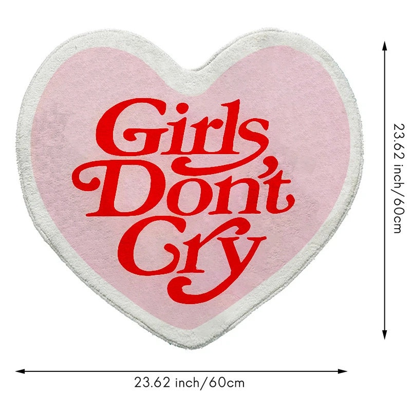 Valentine's Day Casual Elegant Heart Letter Shaped Polyester Bath Mat Rug|Home Decor & Bath Accessories