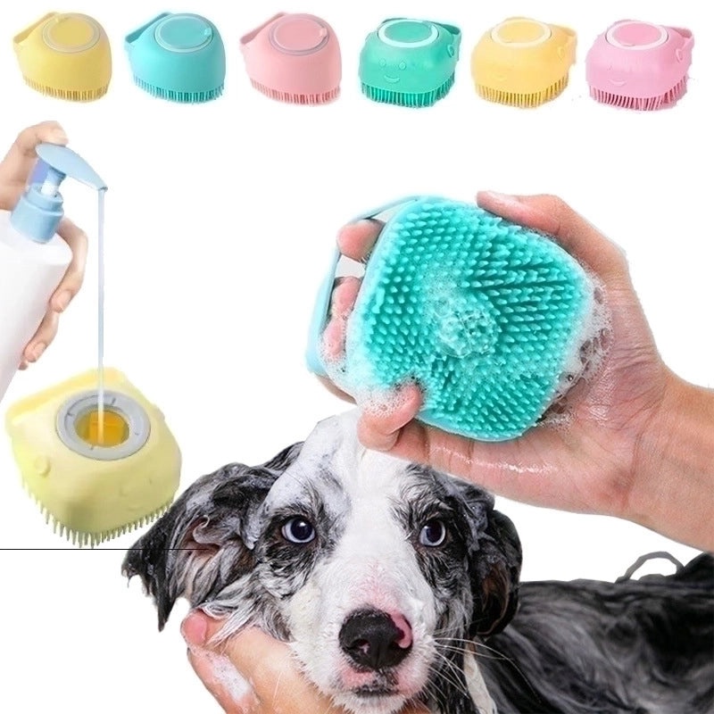 Pet Grooming Massage Brush for Dogs & Cats Hair Removal Gloves & Baby Sponge | Pet Care Supplies