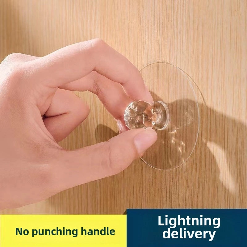 Strong Transparent Adhesive Hook Punch-Free Seamless Load-Bearing Kitchen Hook | Home Organization