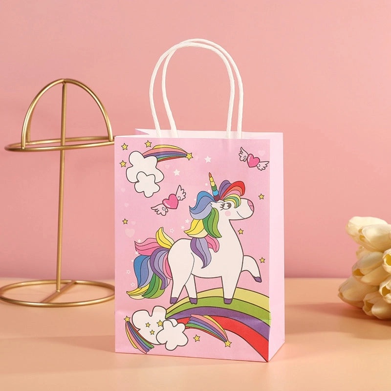 Cute Animal Cartoon White Cowhide Gift Bags for Wedding Birthday Party | Party Supplies & Gift Wrapping