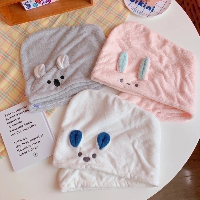 Soft Absorbent Hair Drying Towel Scarf for Shower Use | Bath Accessories