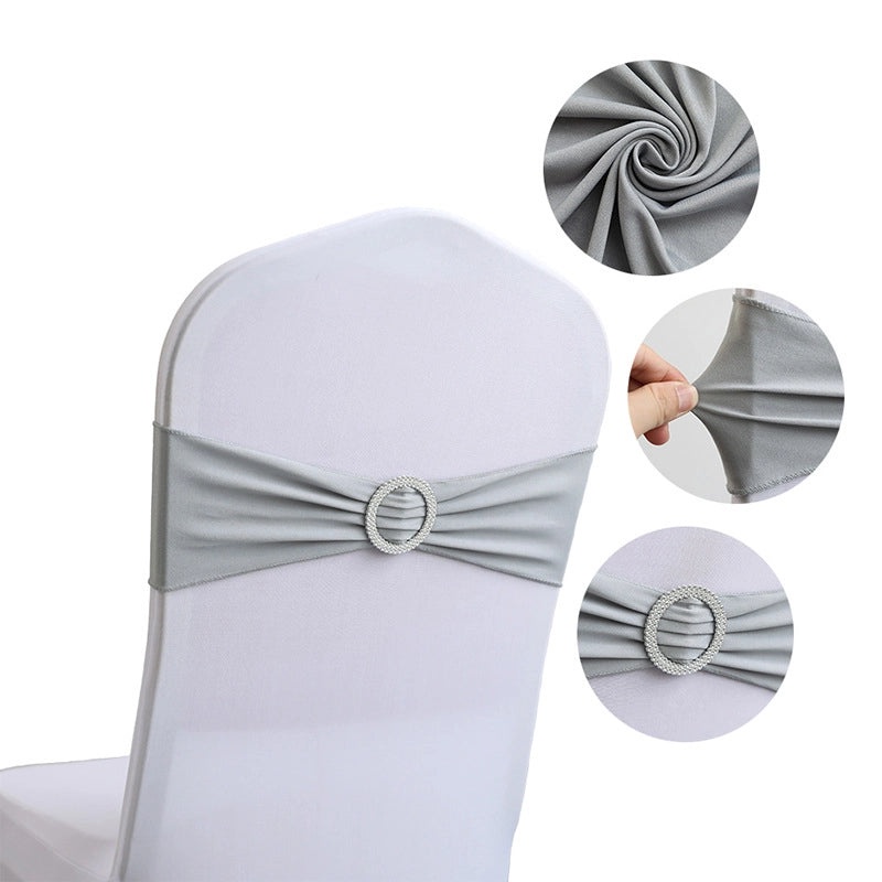 Elegant Solid Color Polyester Chair Cover for Weddings and Events|Home Decor & Furniture Accessories