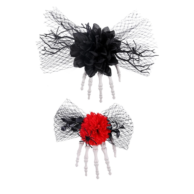 Halloween Spider Flower Hairpin Funny Hip-Hop Plastic Polyester Party Accessory|Hair Accessories