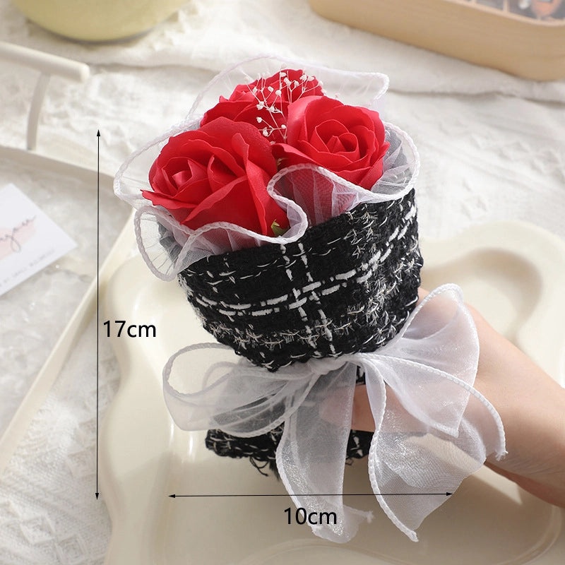 Valentine's Day New Year Father's Day Cute Dried Soap Flowers Artificial Floral Decorations|Home Decor Artificial Flowers