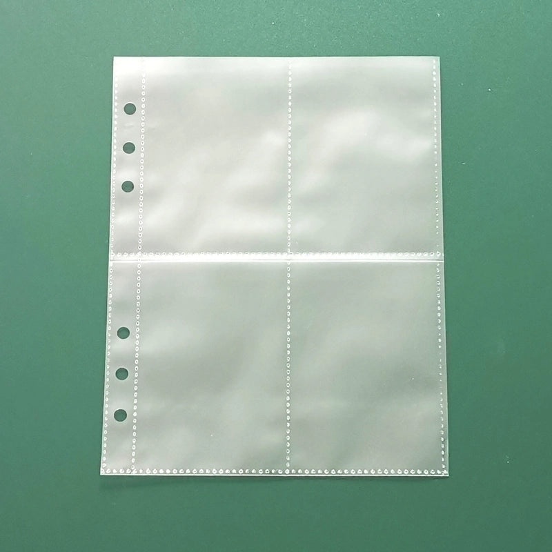 Transparent PVC Soft Shell Zippered Loose-Leaf Notebook Bag A5 A6 Style|Stationery & Office Supplies