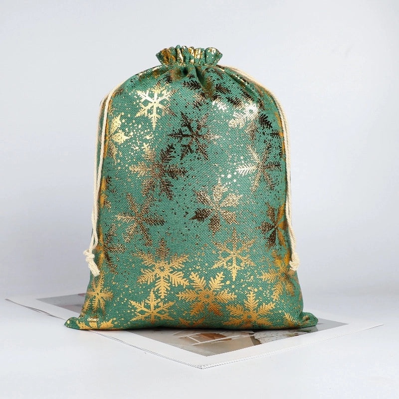 Christmas Tree Santa Claus Snowflake Gift Bags Festive Cloth Wrapping Supplies for Daily Holiday Use|Gift Wrapping Supplies