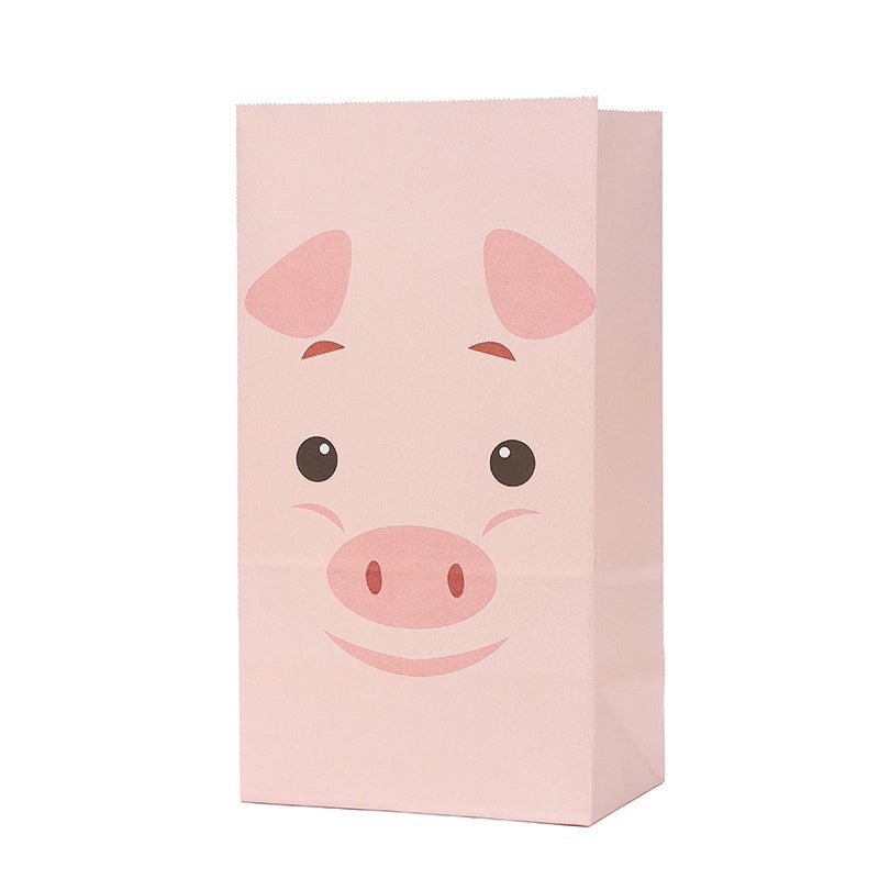 Adorable Cartoon-Themed Paper Party Gift Bags Perfect for Kids' Birthdays|Party Supplies