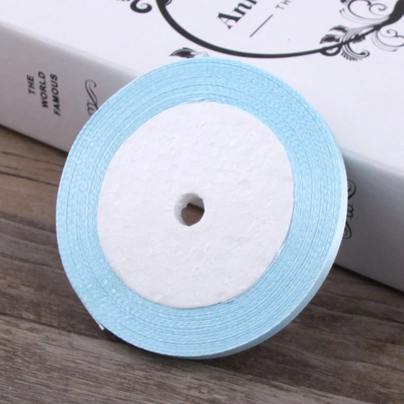 6mm Red Fabric Ribbon with Gold Edge for Hair Accessories and Packaging|Hair Accessories and Packaging Supplies