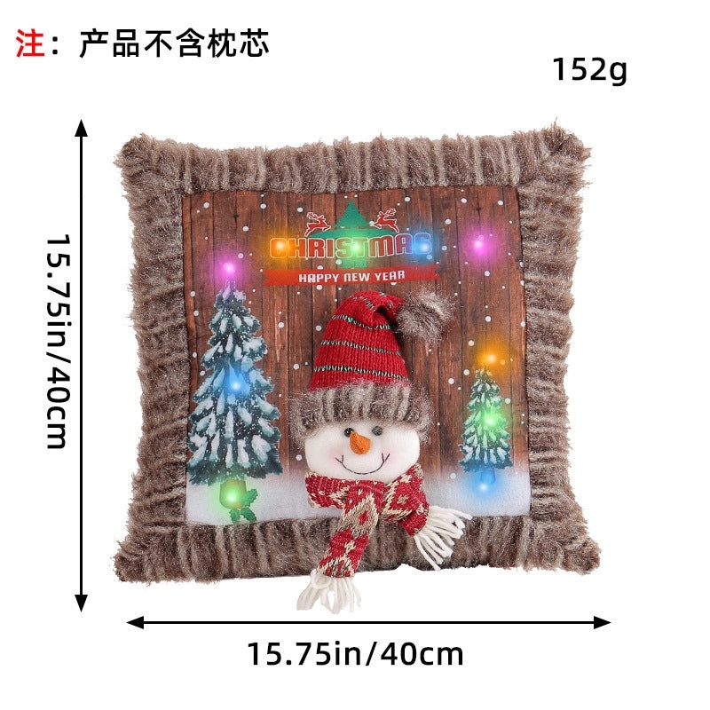 Cute Christmas Tree and Santa Claus Plush Decorations for Couch & Sofa | Home Decor & Holiday Accessories