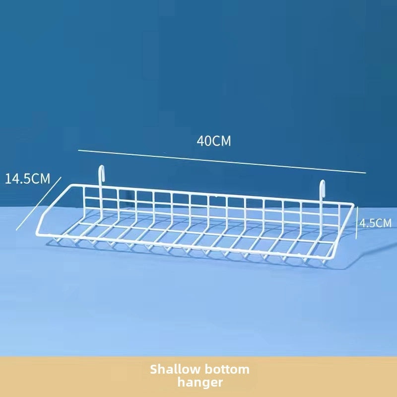 Metal Mesh Grid Wall Rack for Storage and Photo Display | Home Organization