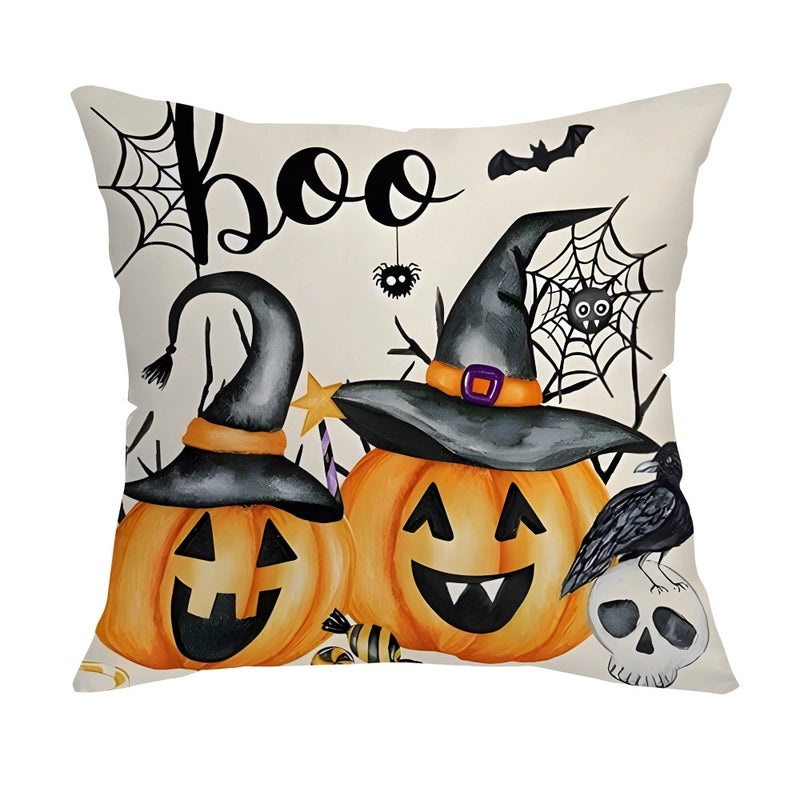 Nordic Halloween Pumpkin Letter Pillow for Couch & Sofa | Home Decor & Holiday Accessories