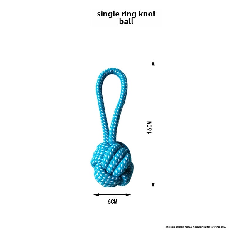 Pet Dental Chew Toy Cotton Rope Puzzle for Puppies Durable Bite Resistant Teeth Cleaning|Pet Supplies - Dog Toys