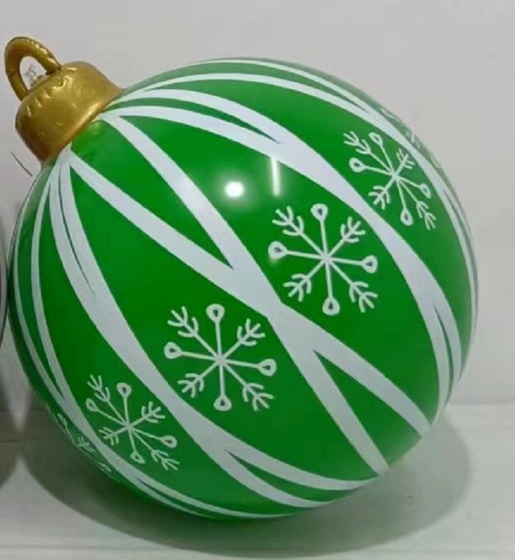 Vintage Christmas Striped PVC Balloons for Indoor and Outdoor Decoration | Holiday Decor