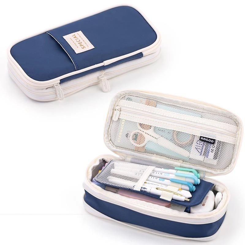 Angoo Japanese Korean Style Macaron Color Large Capacity Upgrade Pencil Case Stationery Box|文具用品