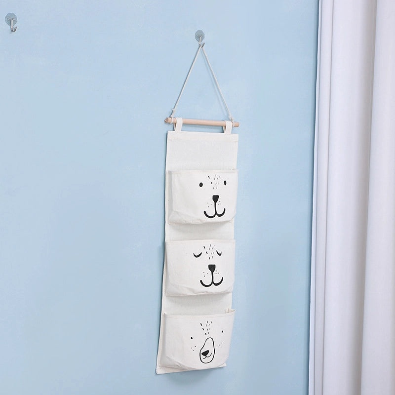Waterproof Fabric Hanging Storage Bag for Bedside Wall and Door | Home Organization