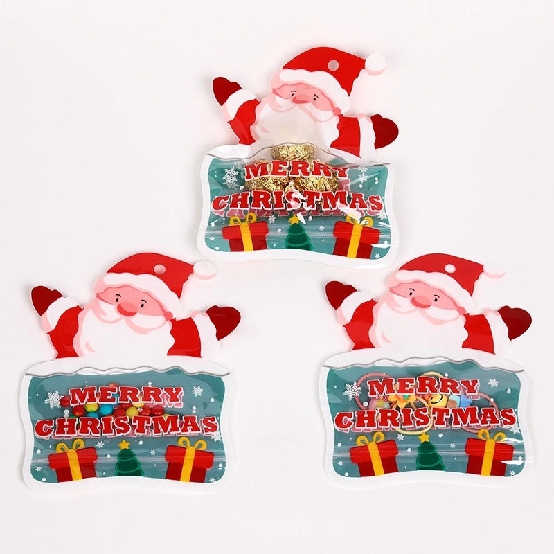 Cute Cartoon Christmas Gift Bags for Kindergarten & Mall | Holiday Packaging & Self-Sealing Bags
