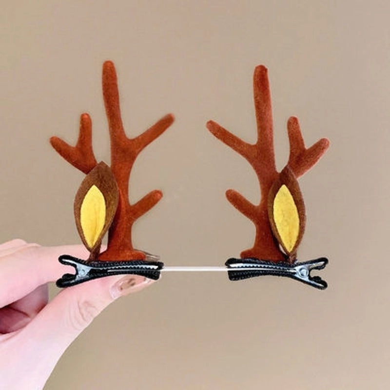 Festive Resin Antler Hairpin for Daily Wear|Hair Accessories
