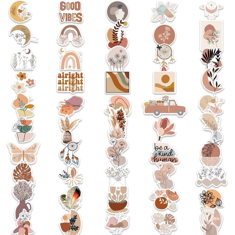 200 Pcs Bohemian Graffiti Stickers for Luggage and Guitar | Stickers & Decals