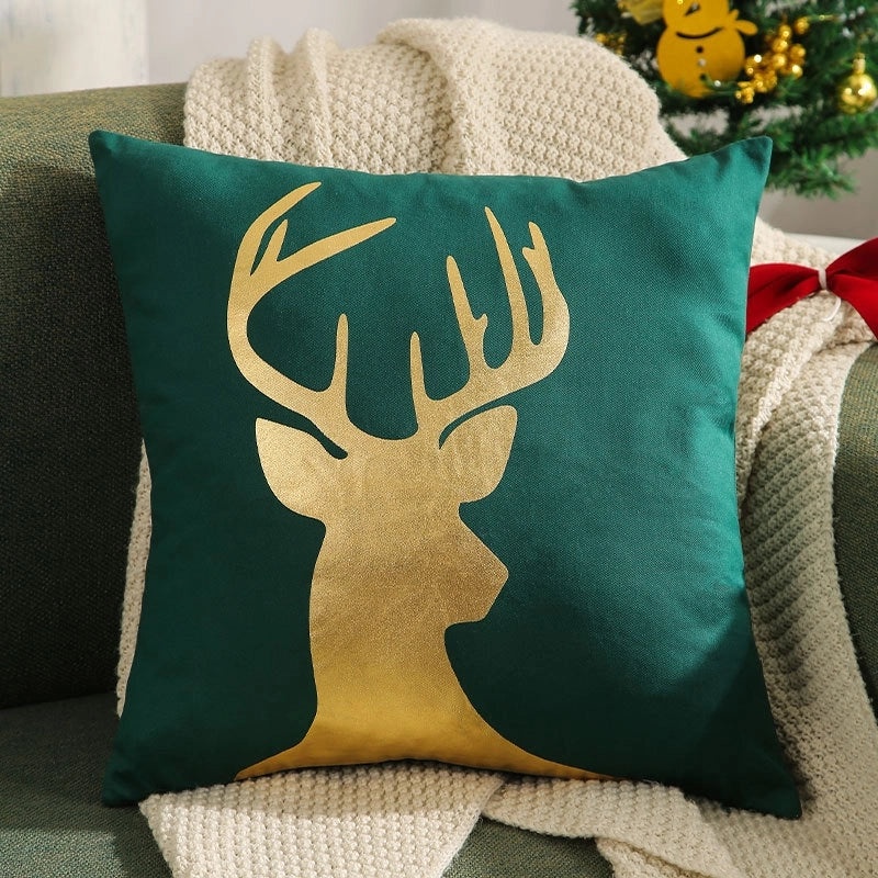 Christmas Tree and Reindeer Plush Pillow Covers|Home Decor Pillows