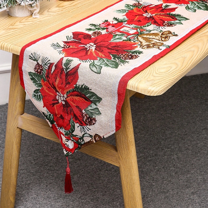 Festive Christmas Tree and Snowman Party Tablecloth for Holiday Decor|Home & Kitchen Decorations