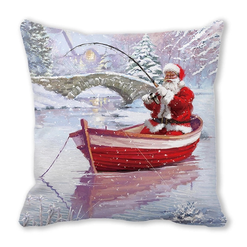 Festive Santa Pillow Covers for Couch Sofa Christmas Home Decor|Home Decor & Pillows