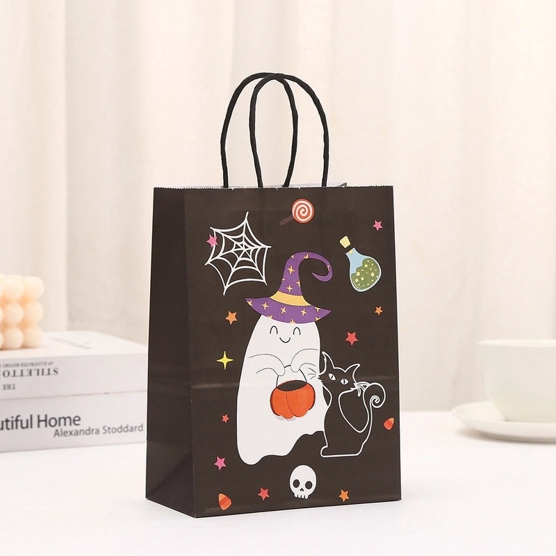 Halloween Pumpkin Ghost Paper Gift Bags for Party Favors|Party Supplies