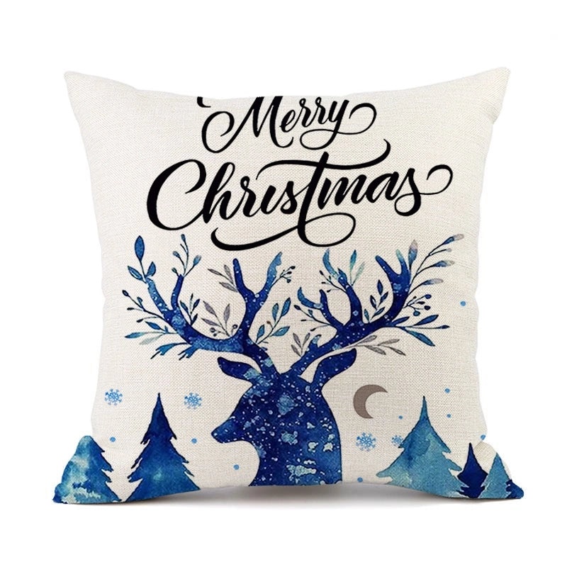 Christmas Snowflake Linen Pillow Covers for Couch Sofa Decor | Home & Living Pillows