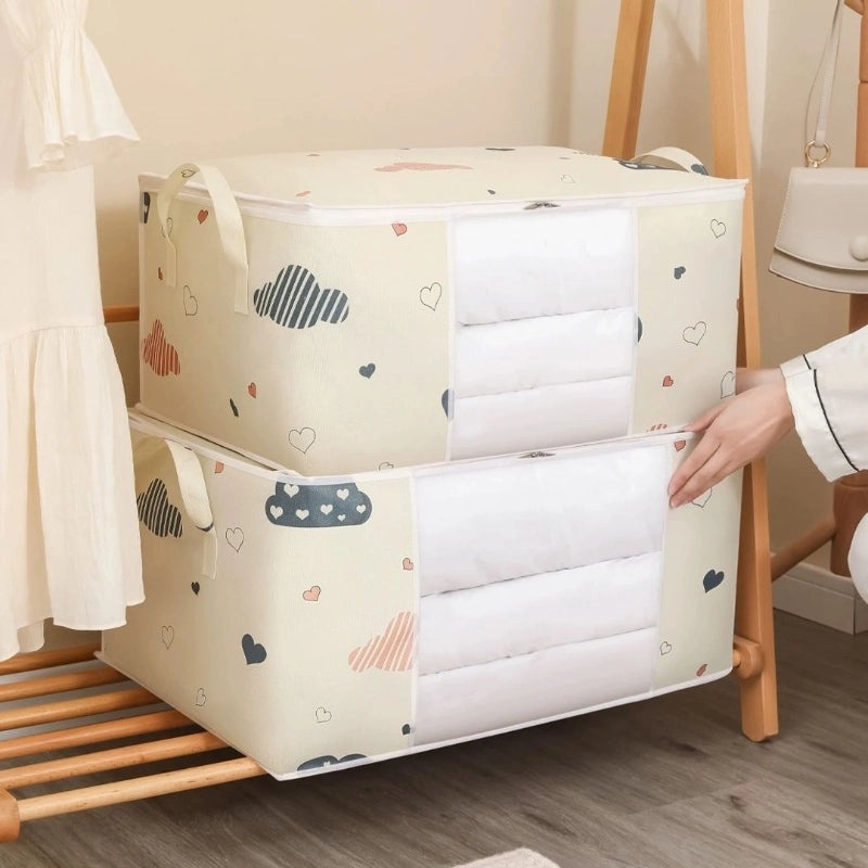 Thickened Quilt Storage Bag with Zipper Window | Home Storage & Organization