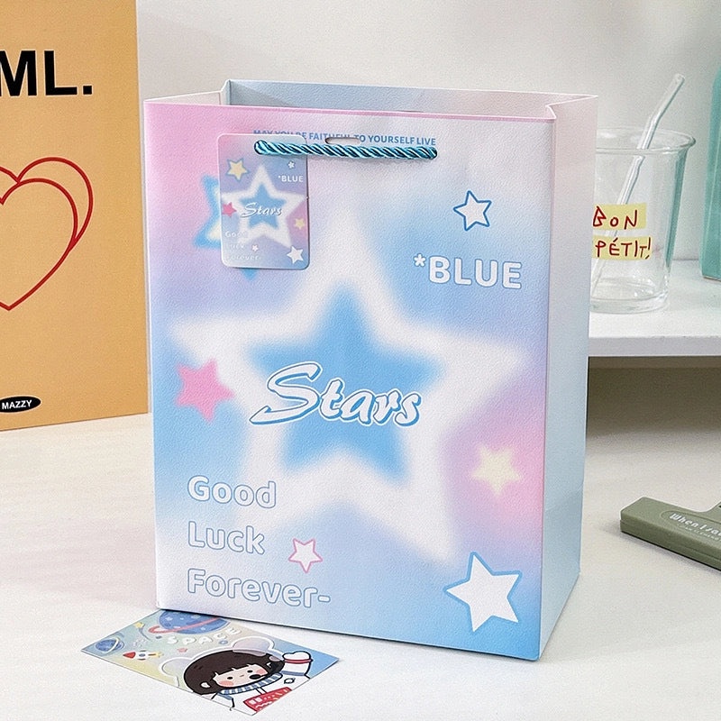 Elegant Thickened White Embossed Card Handbag Gift Bag for Birthday Wedding Wrapping | Gift Bags & Packaging