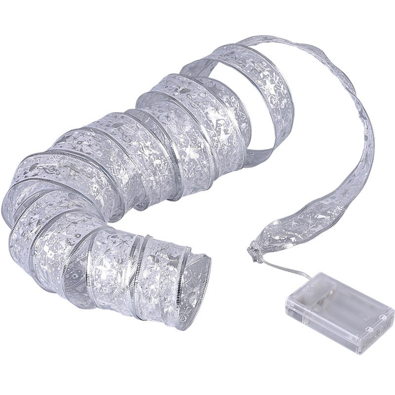 Christmas Star Ribbon String Lights for Party and Home Decor|Holiday & Festive Lighting