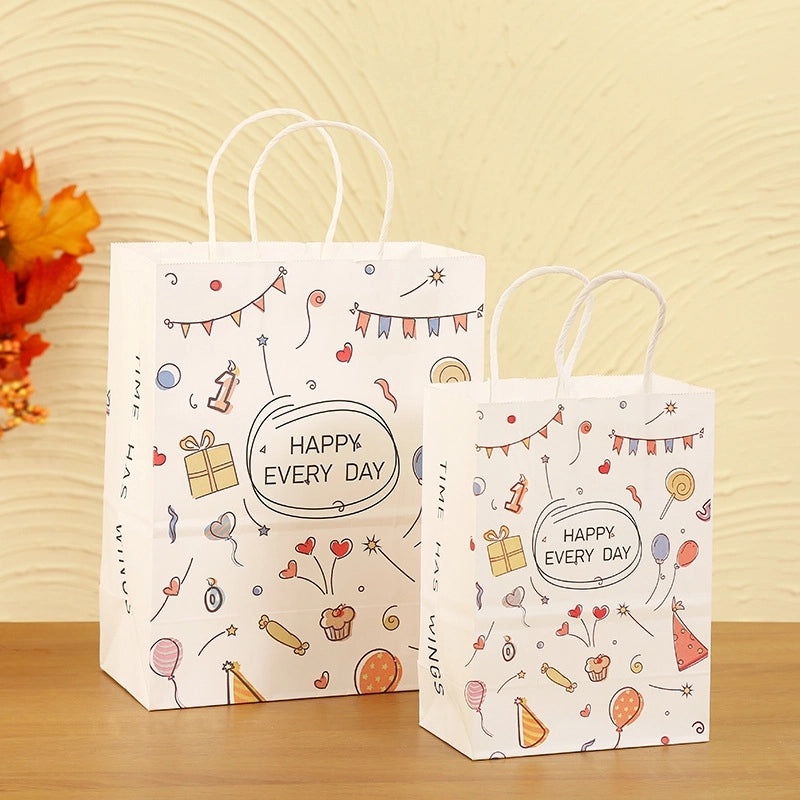 Watermelon Cartoon Kraft Paper Gift Bag for Daily Use 1 Piece|Gift Bags & Wrapping Supplies