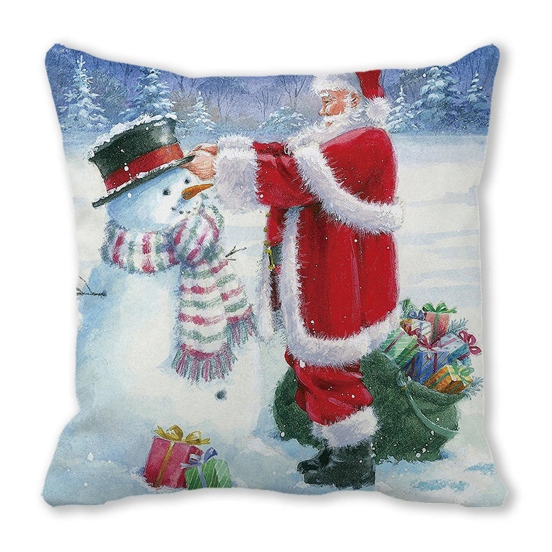 Festive Santa Pillow Covers for Couch Sofa Christmas Home Decor|Home Decor & Pillows