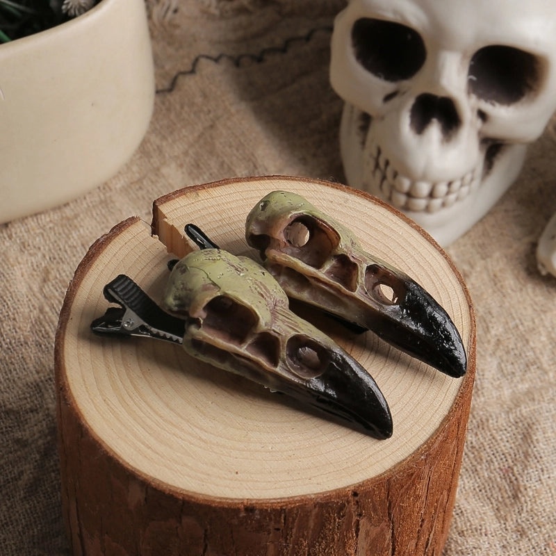 Halloween Crow Skull Resin Hairpin for Party Festival|Halloween Accessories