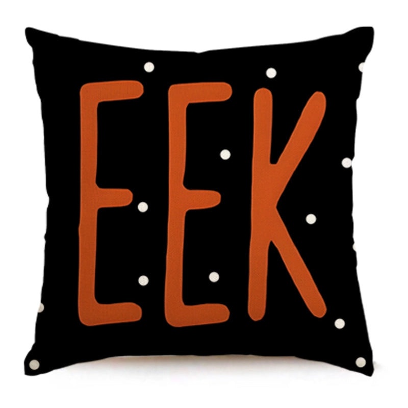 Halloween Ghost Linen Pillow Covers with IG Style Letters for Sofa Couch Decor|Home Decor