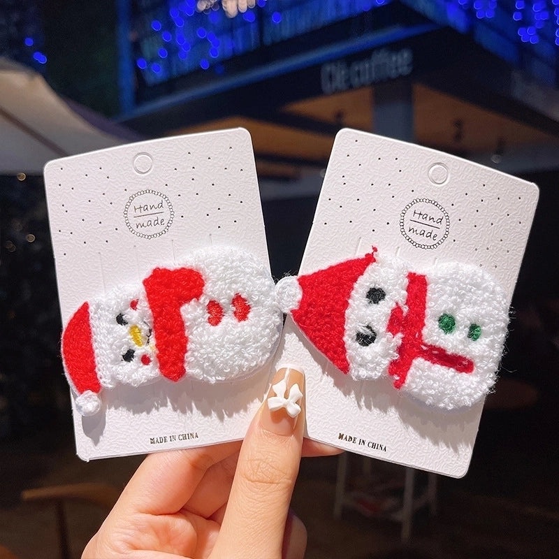 Minimalist Christmas Tree Hairpin with Bow Knot and Elk Design|Hair Accessories