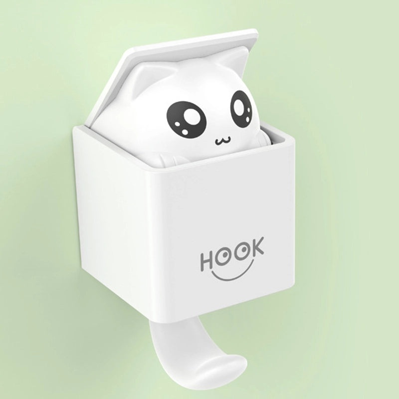 Creative Cat-Shaped Seamless Viscose Hook | Home & Living Accessories