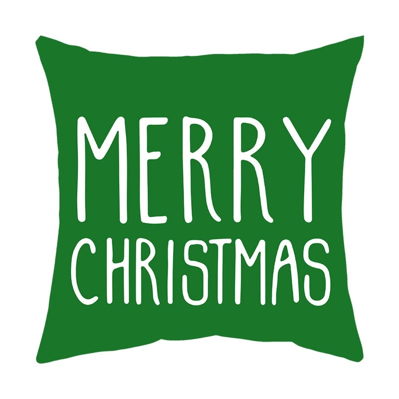 Christmas Tree Santa Elk Holiday Polyester Pillow Covers|Home Decor Pillows