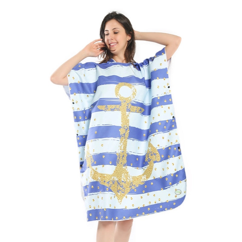 Halloween Skull and Leaves Stripe Superfine Fiber Bath Towel | Bath Towels & Linens